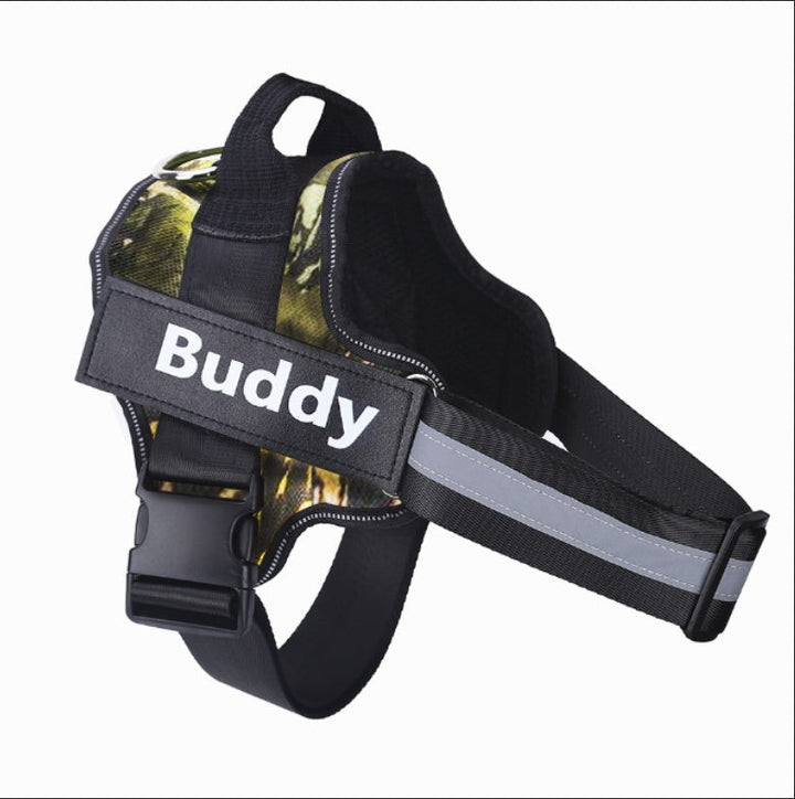 PULL Reflective Breathable Adjustable Pet Harness Vest