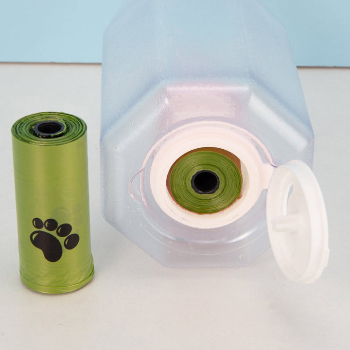 3-in-1 Leak-Proof Pet Water Bottle – Feeder, Drinker & Poop Dispenser