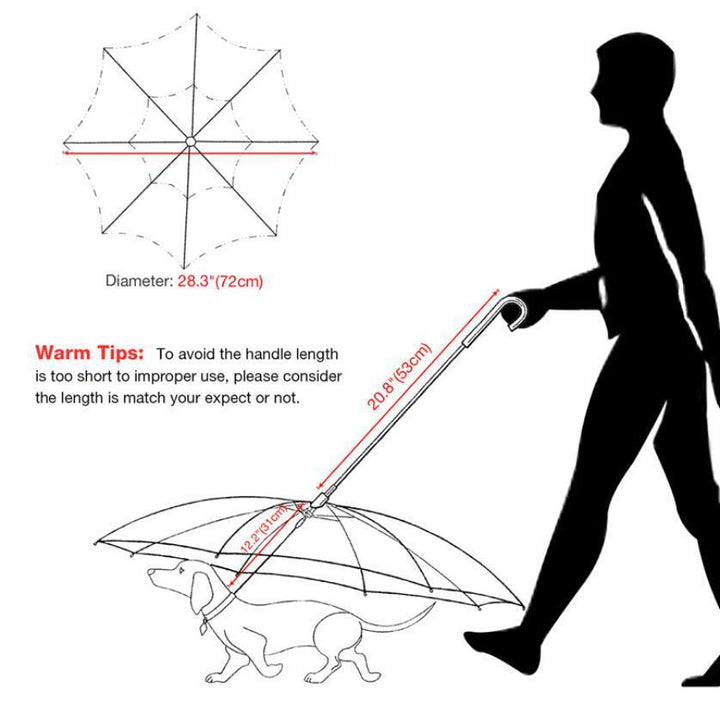 Traction Chain Removable Umbrella Pet Products