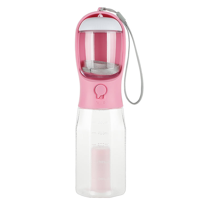 3-in-1 Leak-Proof Pet Water Bottle – Feeder, Drinker & Poop Dispenser