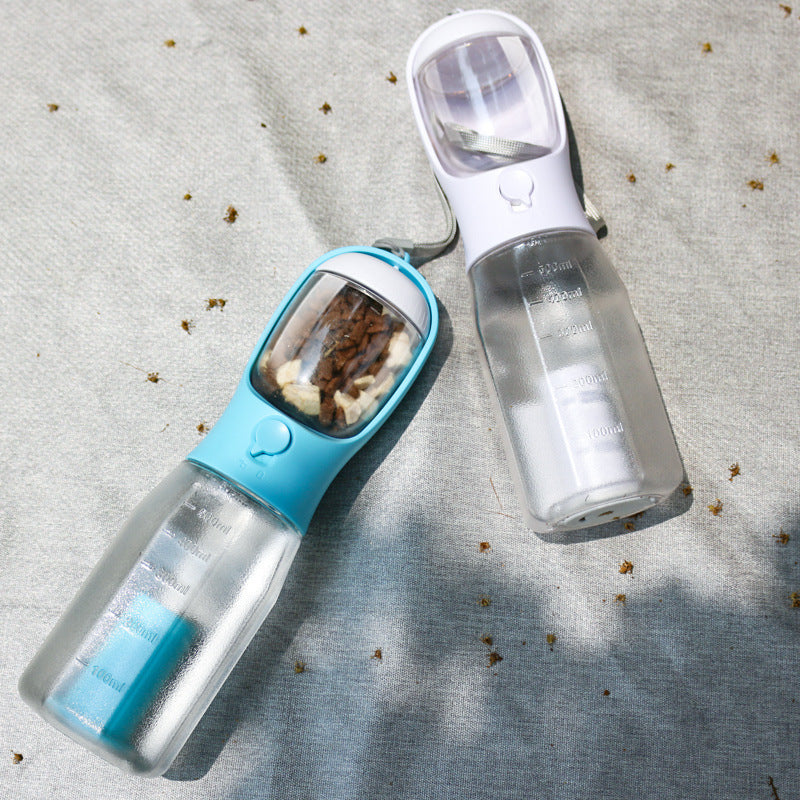 3-in-1 Leak-Proof Pet Water Bottle – Feeder, Drinker & Poop Dispenser