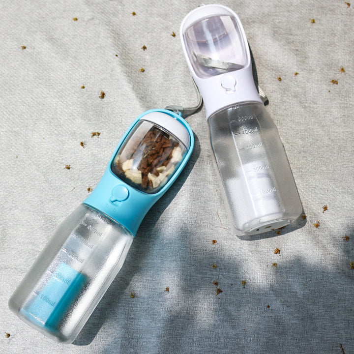 3-in-1 Leak-Proof Pet Water Bottle – Feeder, Drinker & Poop Dispenser