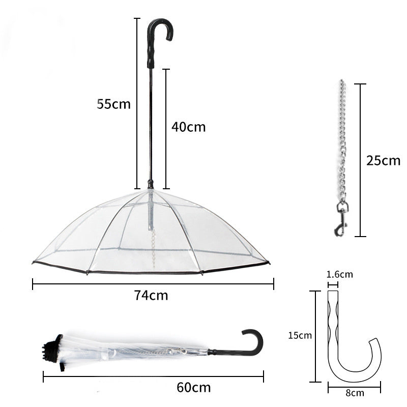 Traction Chain Removable Umbrella Pet Products