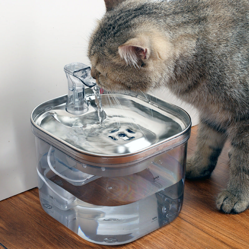 Stainless Steel Pet Water Fountain Automatic Circulating Dispenser